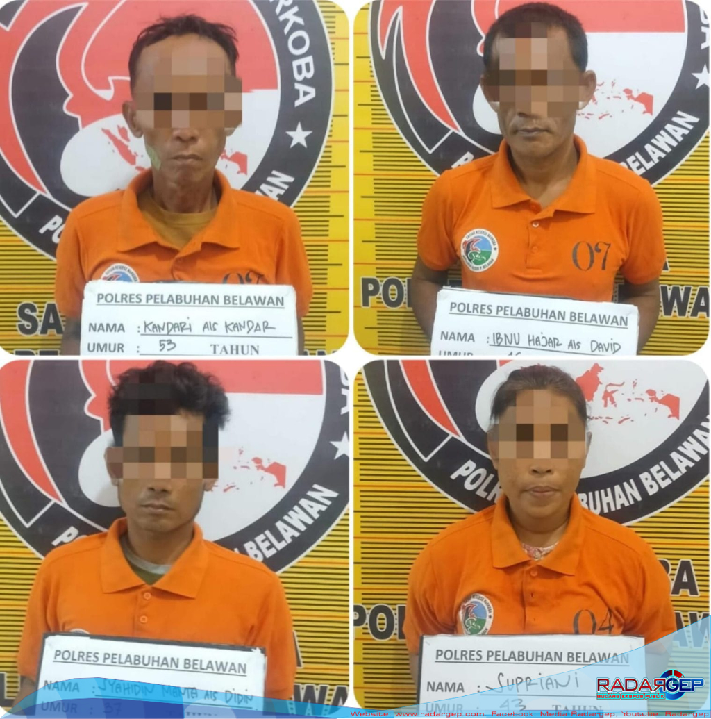 Sat Narkoba Polres Pelabuhan Belawan Berhasil Grebek Sarang Narkoba di Gang Turi, Tanjung Mulia
